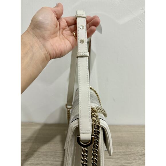 NWT Bvlgari Diamond Blast Leather Serpenti Shoulder Bag w/ Crossbody Chain Strap - Picture 7 of 16